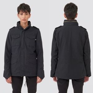 Alpha Industries Women's Utility Military Jacket Black - Size S